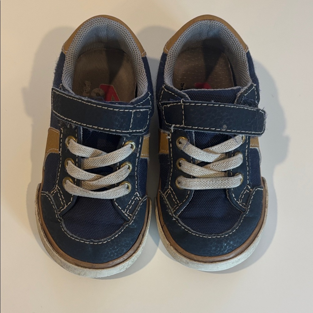 See Kai Run Blue and Brown Kids Sneakers